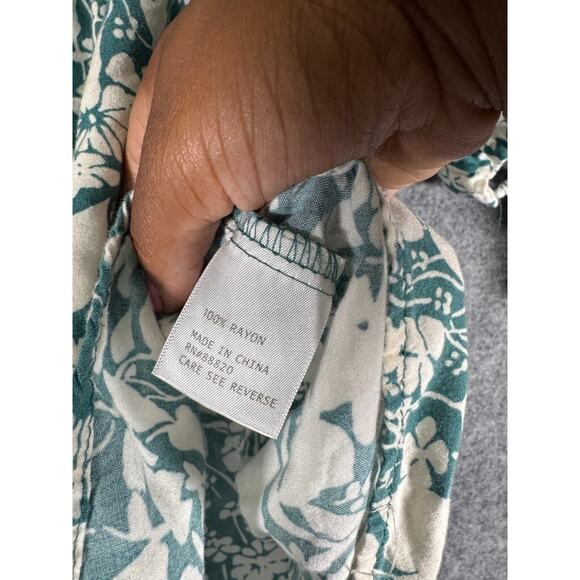 Cynthia Rowley Top Women‎ S Short Sleeve Balloon Sleeve Floral Feminine Romantic - Picture 3 of 7